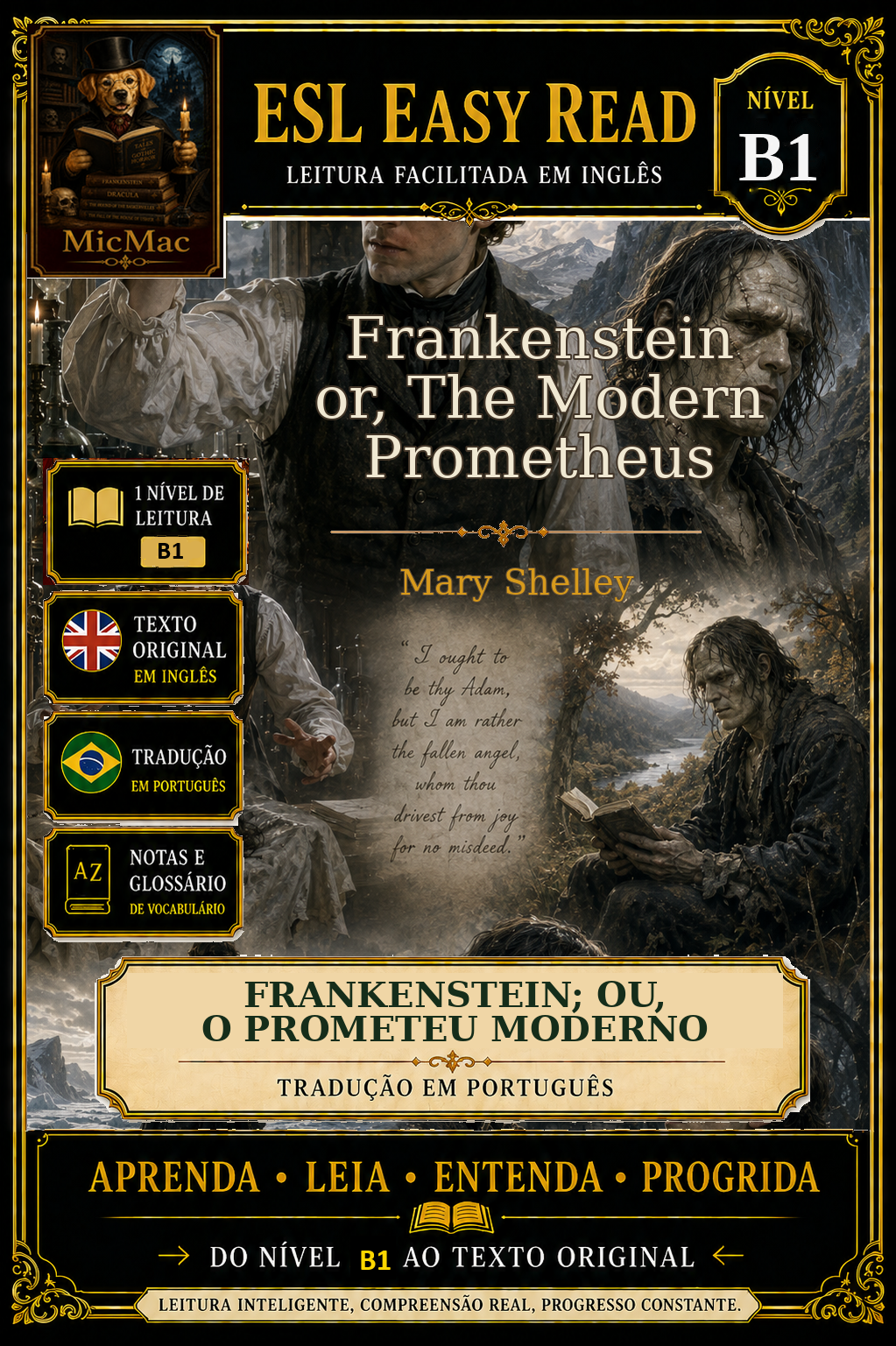Imagem de Frankenstein; or, The Modern Prometheus
