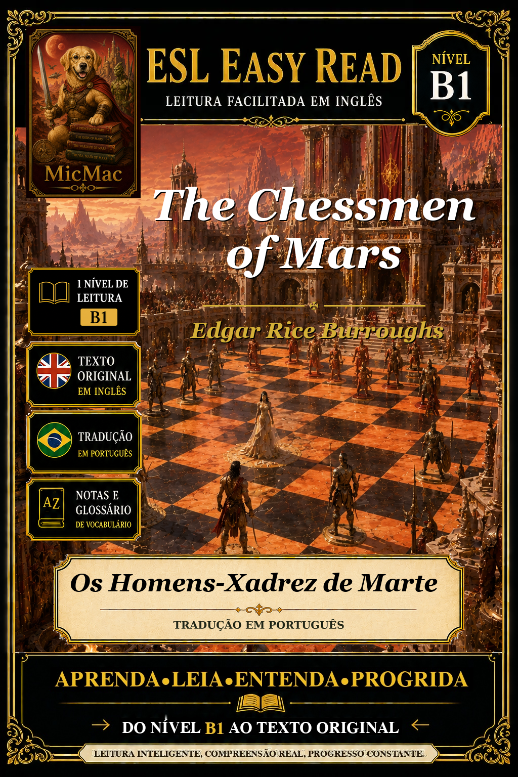 Capa de Os Homens-Xadrez de Marte