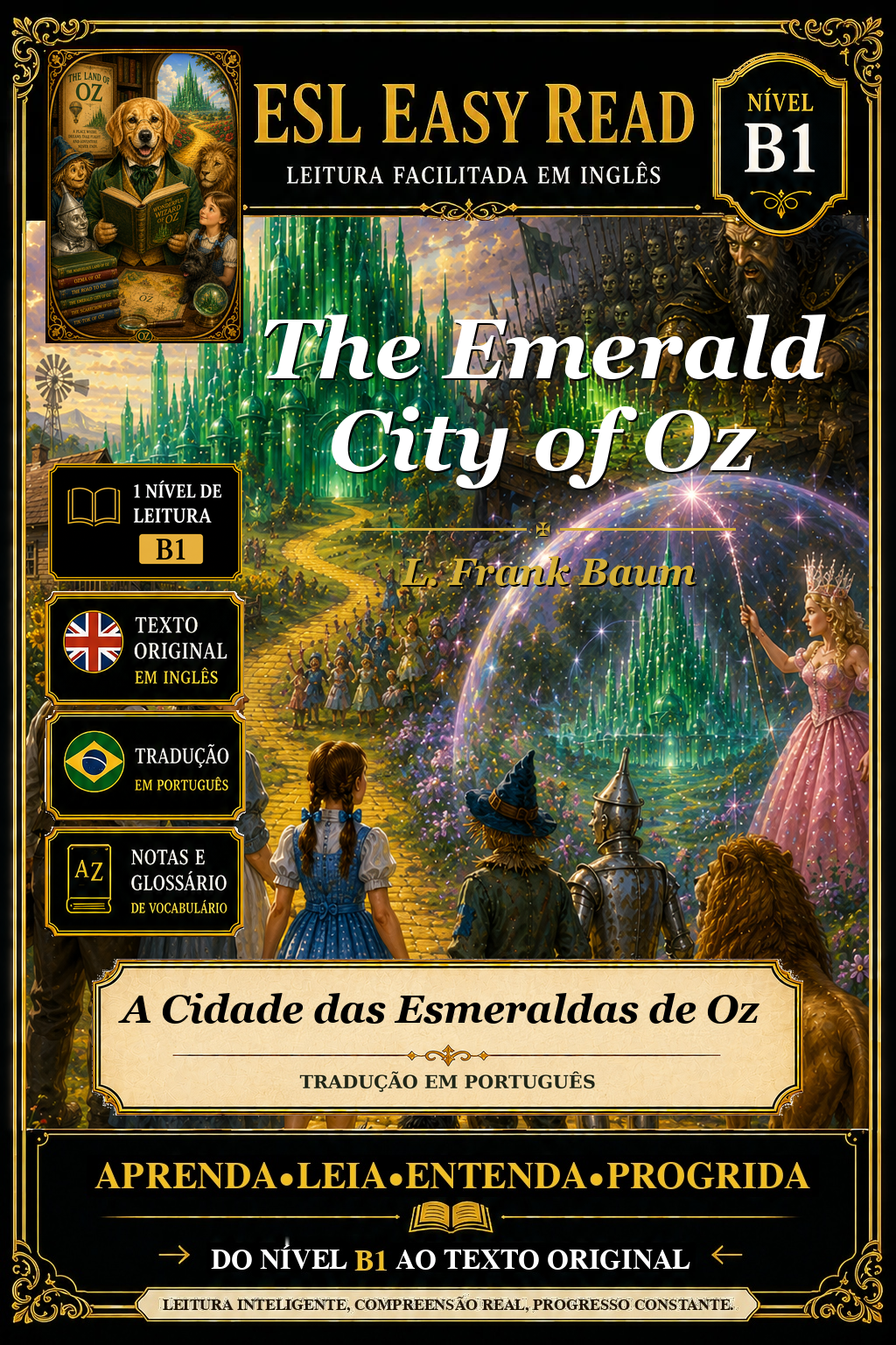 Capa de A Cidade Esmeralda de Oz