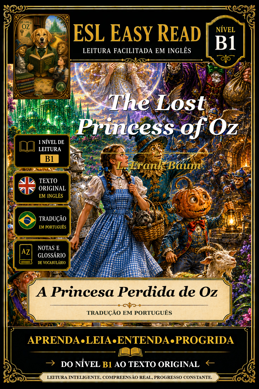Capa de A Princesa Perdida de Oz